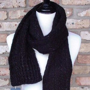 UNIVERSAL THREAD Soft Warm Oblong Black Knit Scarf